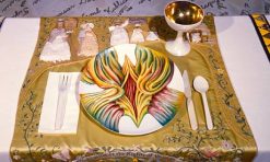 Judy Chicago: The Dinner Party  Detail Mary Wollstonecraft Placesetting